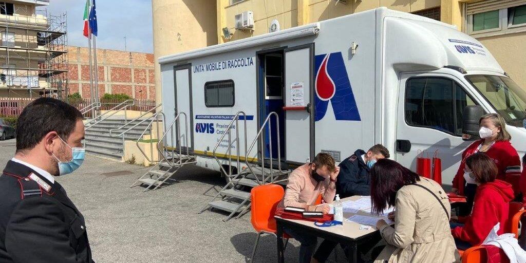 Cirò marina, carabinieri donano il sangue: raccolte 19 sacche