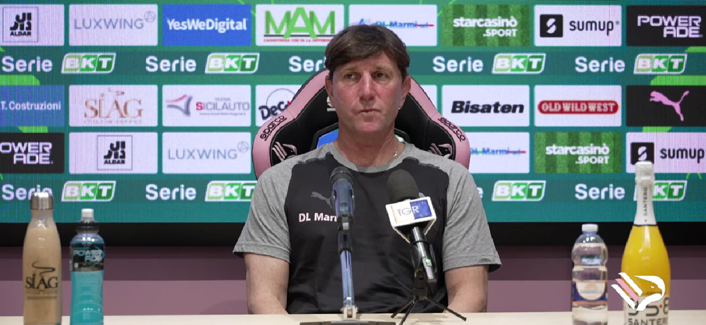 Palermo, Mignani: «Il Cosenza giocherà con il coltello tra i denti, ma noi vogliamo vincere»