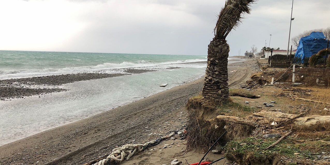 Erosione costiera, in sofferenza il 60,9% delle spiagge calabresi