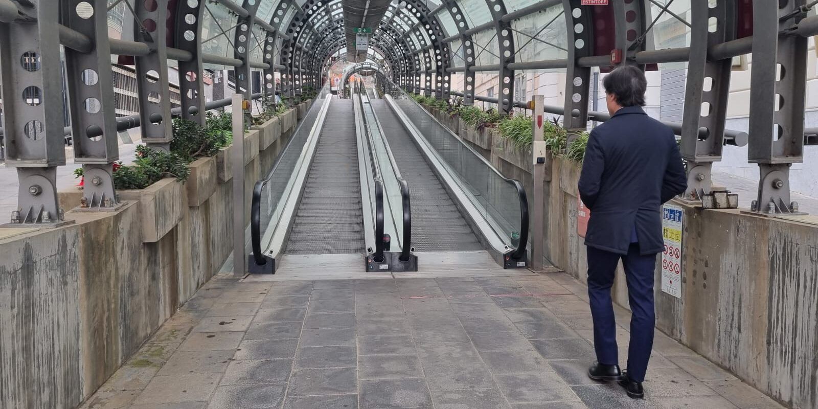 Tapis roulant di Reggio Calabria, proseguono i lavori di manutenzione e completamento