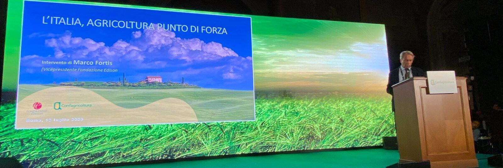 Fortis: «Agroalimentare primo settore dell’economia italiana»