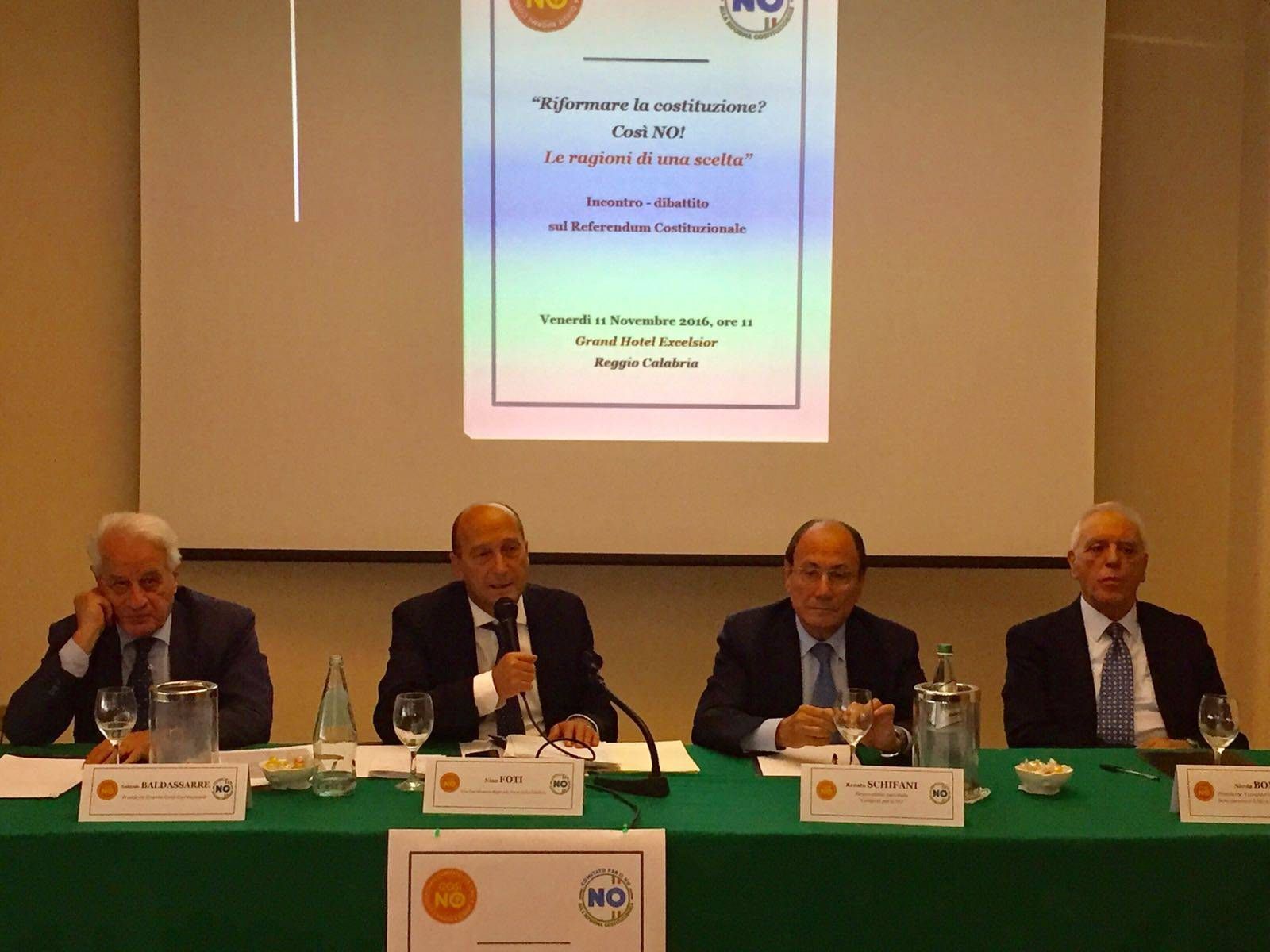 Referendum, il No Foti: «Riforma pericolosa»