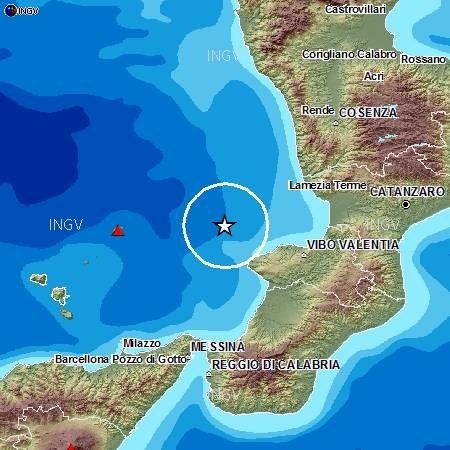 Scossa di terremoto al largo del Tirreno