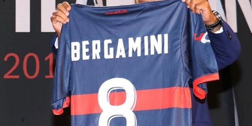 eugenio guarascio con maglia bergamini