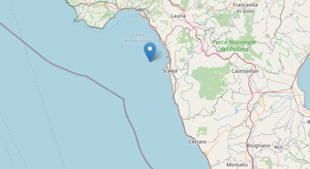 Terremoto, scossa di magnitudo 3.5 a largo di San Nicola Arcella