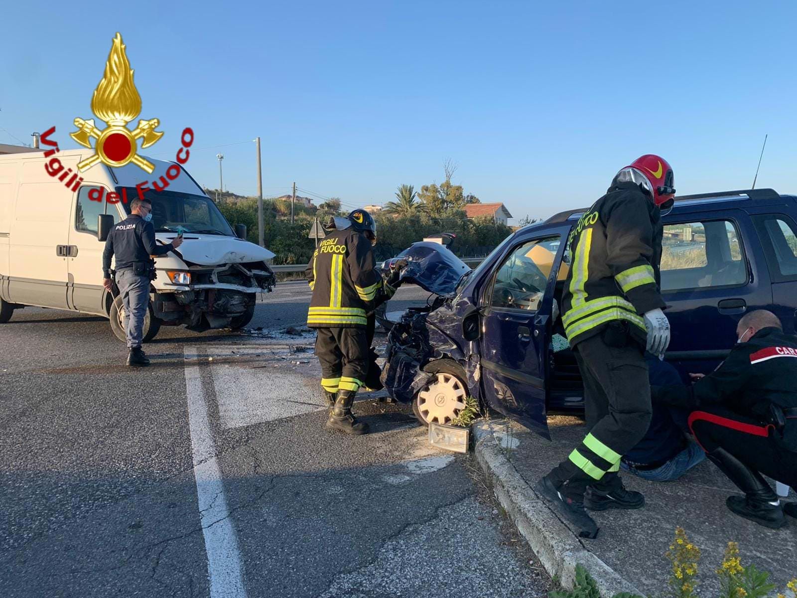 Incidente a Crotone, due feriti