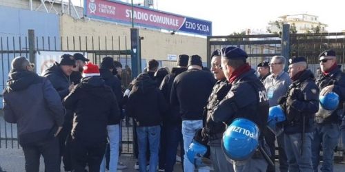 polizia stadio Scida Crotone