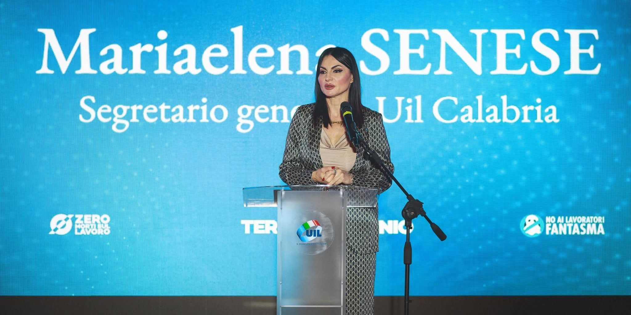 Uil Calabria, Mariaelena Senese confermata segretaria generale. «Saremo il rumore della società»