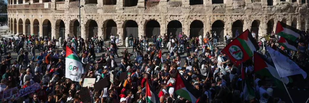 Corteo nazionale per Gaza a Roma: «Siamo in 600mila»