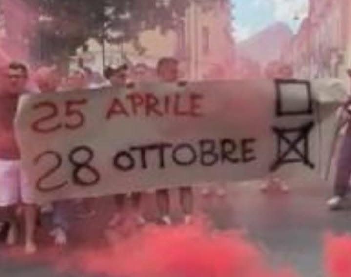 «Inneggia al fascismo». Bufera a Castrovillari per uno striscione durante i festeggiamenti elettorali