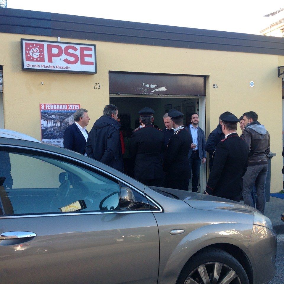 Cosenza, riapre la sede del Pse che era stata data alle fiamme