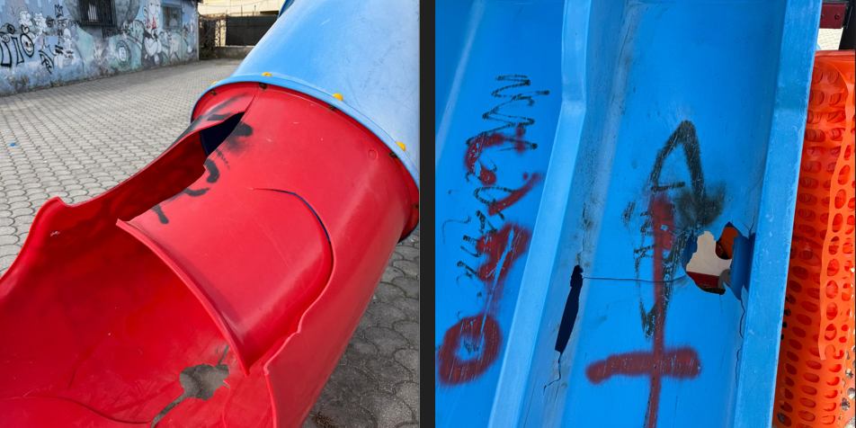 Catanzaro lido, vandalizzato il parco giochi per l’infanzia