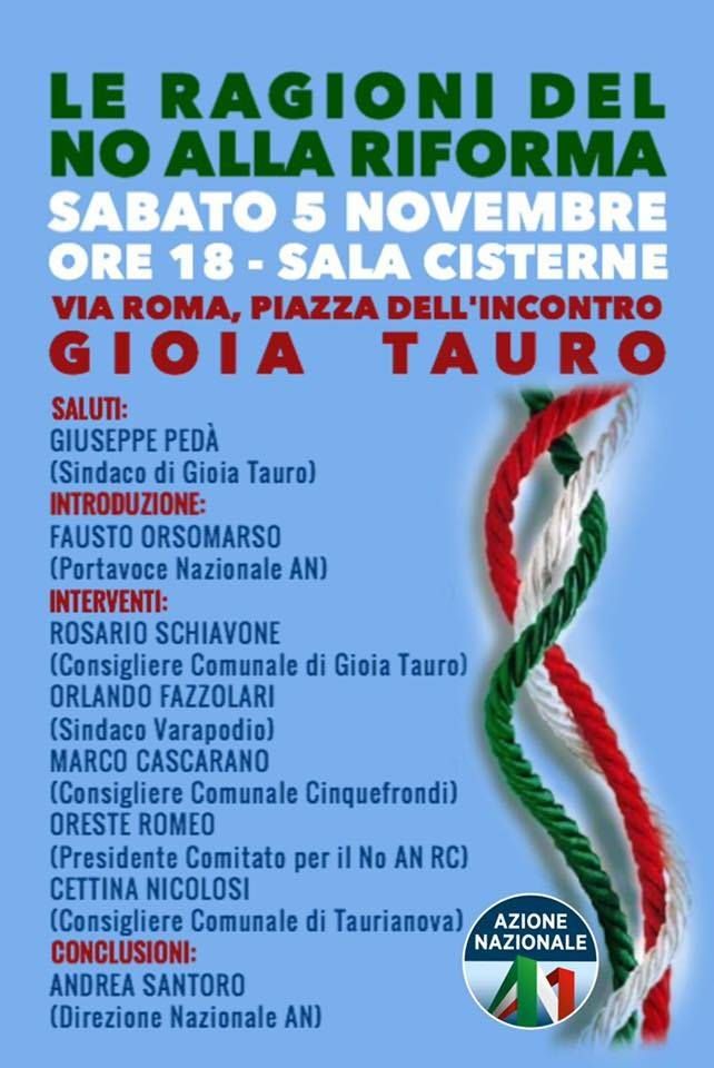 An dà appuntamento a Gioia per il No