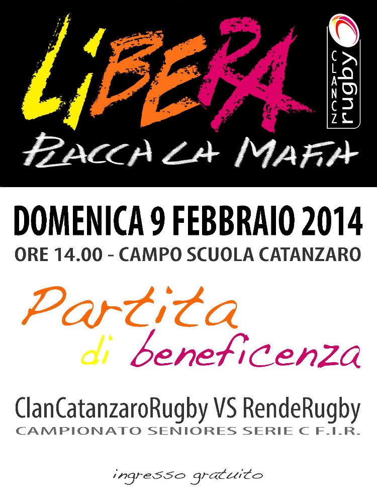 Libera "placca" la mafia con il Rugby Catanzaro