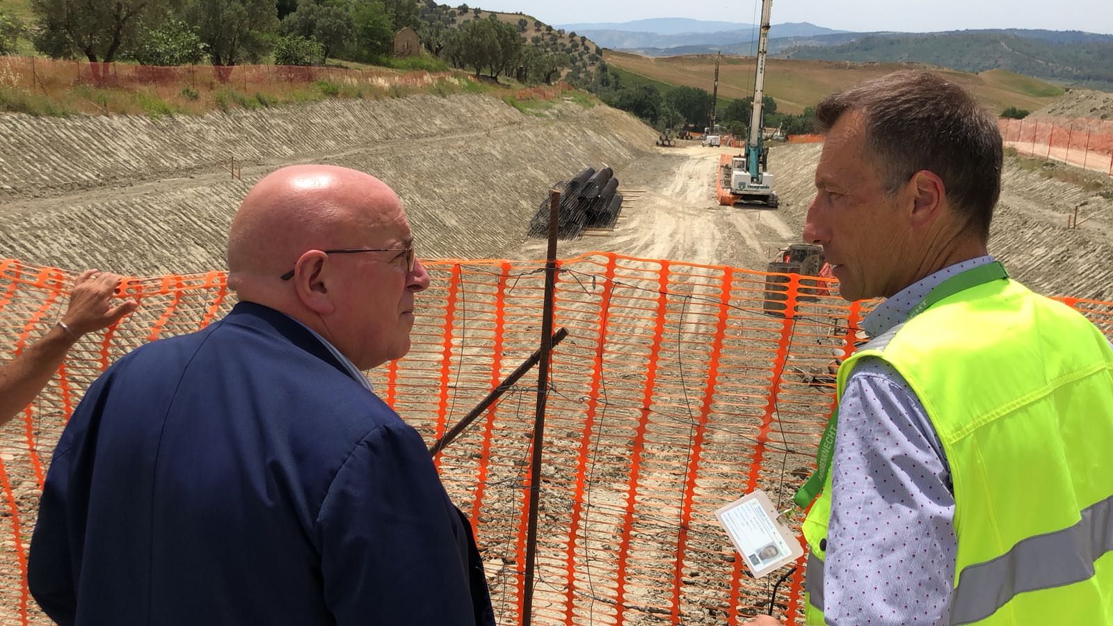 Oliverio visita i cantieri della metro di Catanzaro