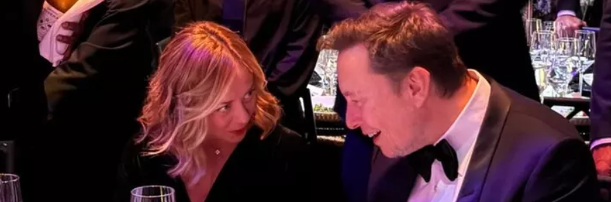 Musk consegna a Meloni il Global Citizen Award 2024