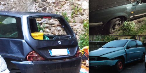 Spazzatour - carcasse auto abbandonate Cosenza