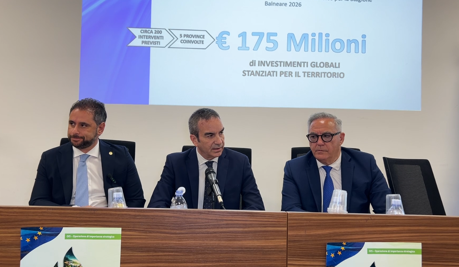 Depurazione, la Regione rilancia l’impegno: sul tavolo investimenti per 175 milioni