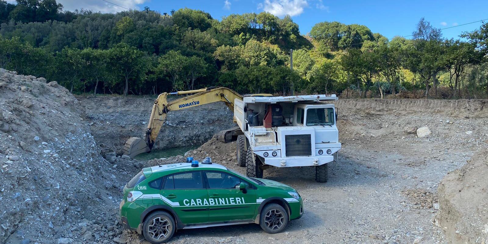 Sotto sequestro a Varapodio due cave e un impianto di lavorazione di inerti