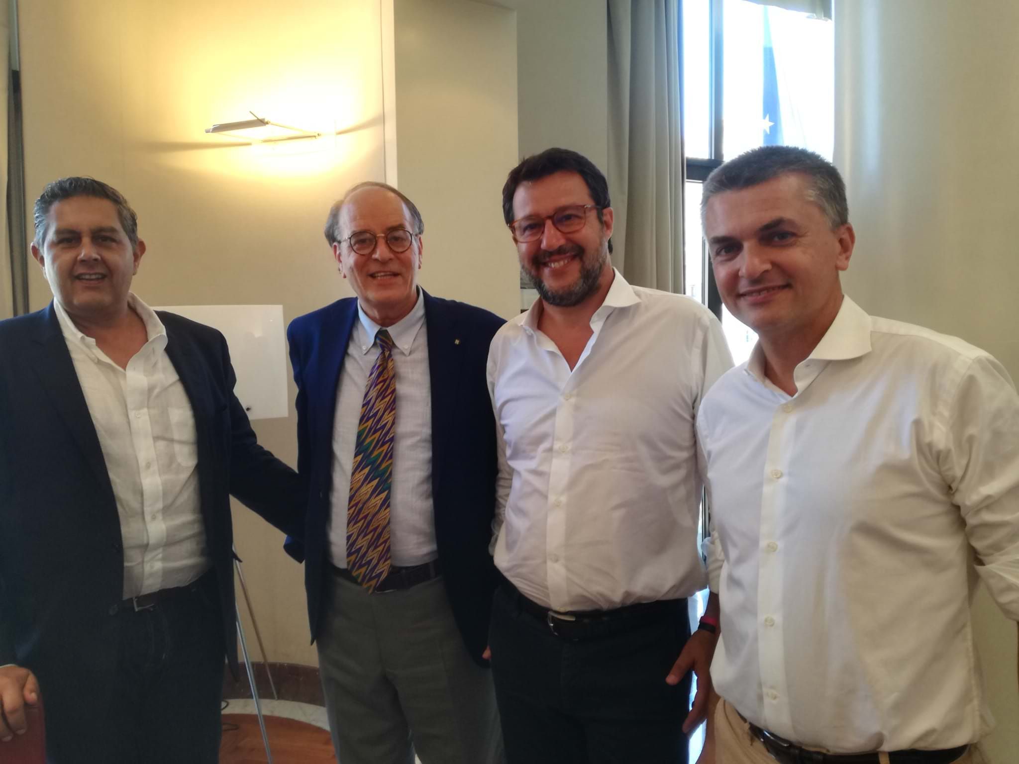 Il "sindaco del Ponte" sullo stretto" incontrato sul cantiere del Morandi