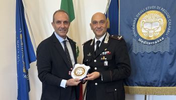 Il comandante provinciale dei carabinieri Cesario Totaro all’Università Mediterranea di Reggio Calabria