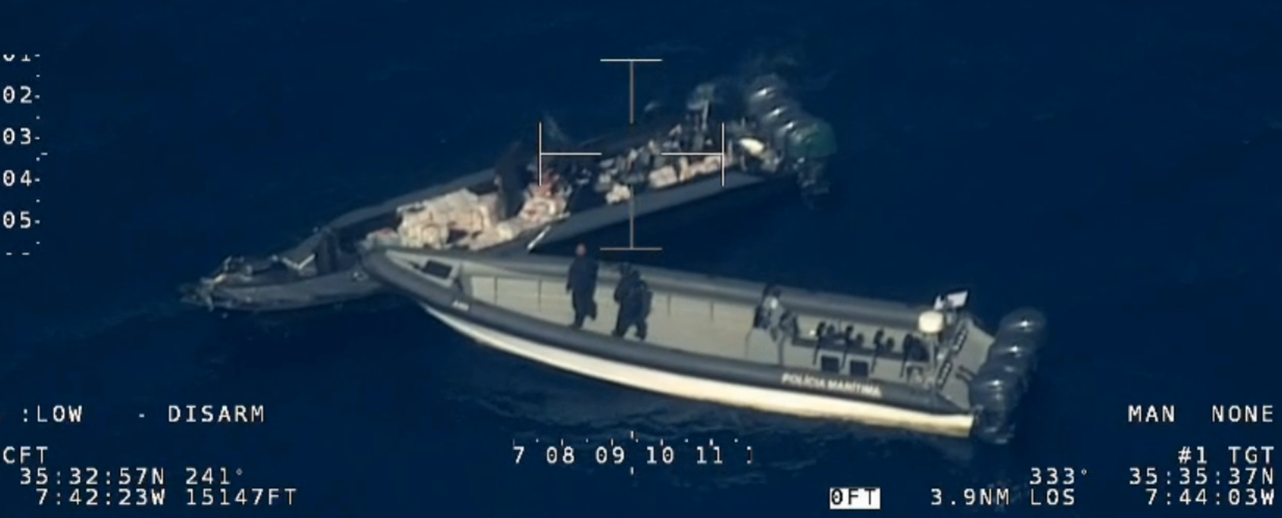 Nell’Atlantico sequestrate 3,7 tonnellate di cocaina. Un morto e due arresti