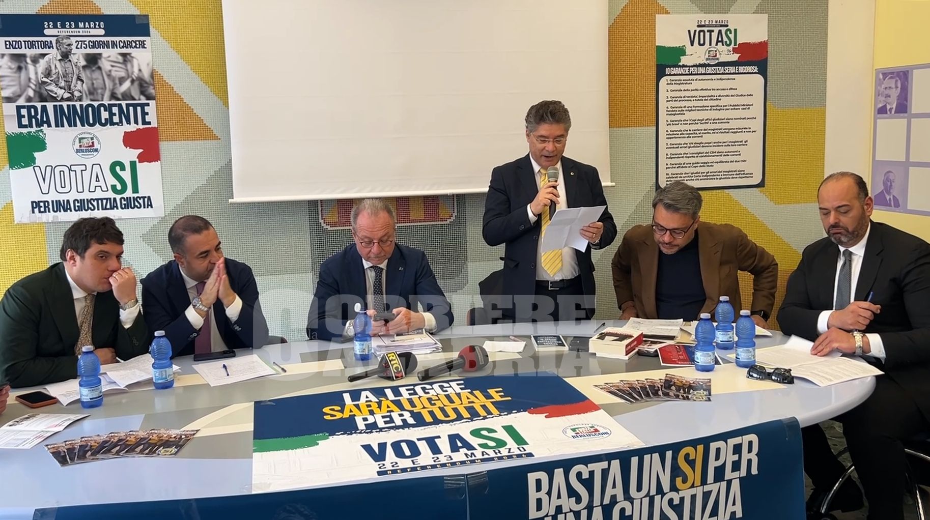 «No a un Csm condizionato da un’associazione privata». In Calabria la mobilitazione di Fi per il sì al referendum