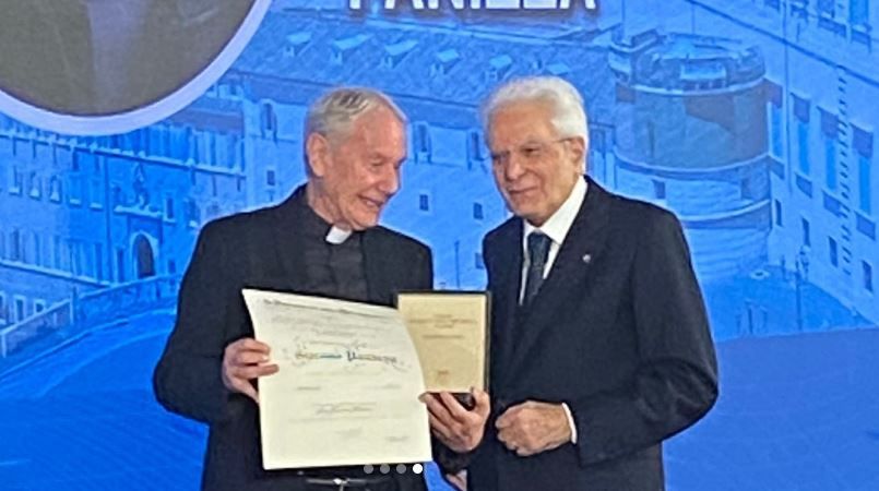 Don Panizza da Mattarella. Insignito dell’Ordine al Merito della Repubblica