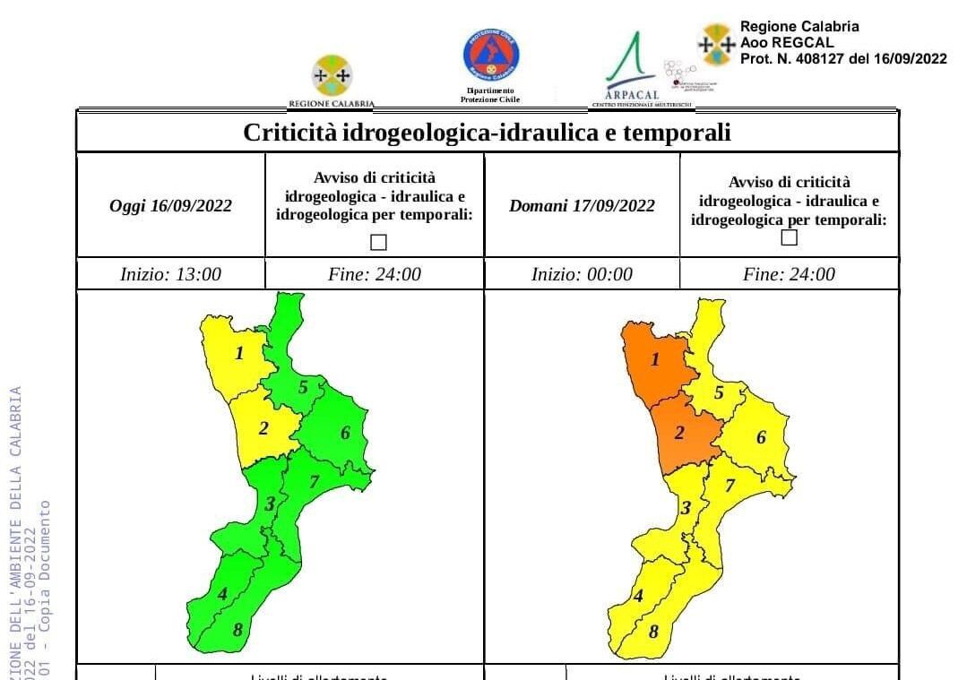 Maltempo, Occhiuto: «Popolazione e amministratori seguano le indicazioni della Protezione civile»