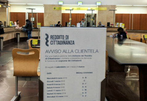 Reddito di cittadinanza, la Calabria è sesta per numero di domande