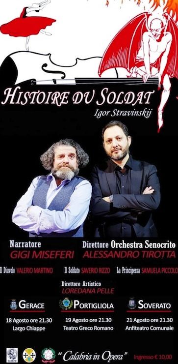 “Histoire du Soldat”, attesa per Stravinskij narrato da Gigi Miseferi