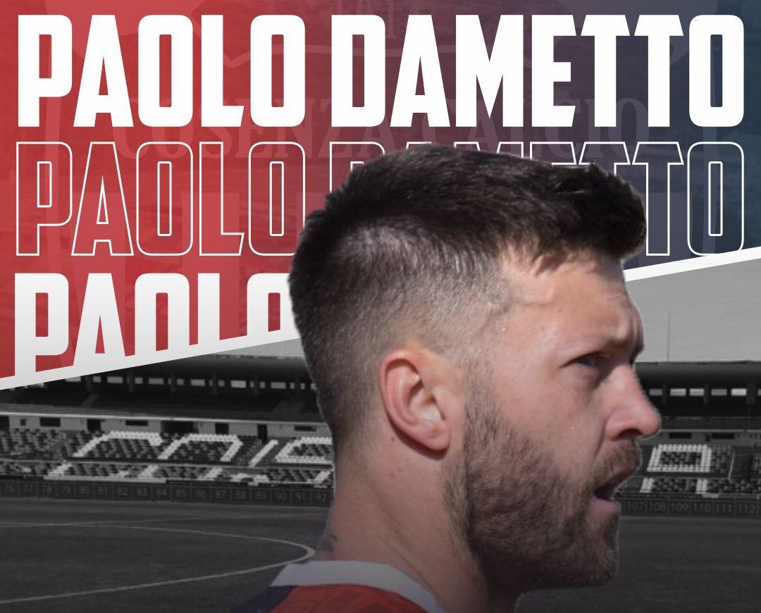 Nuovo acquisto per il Cosenza: ufficiale l’arrivo di Dametto dalla Torres