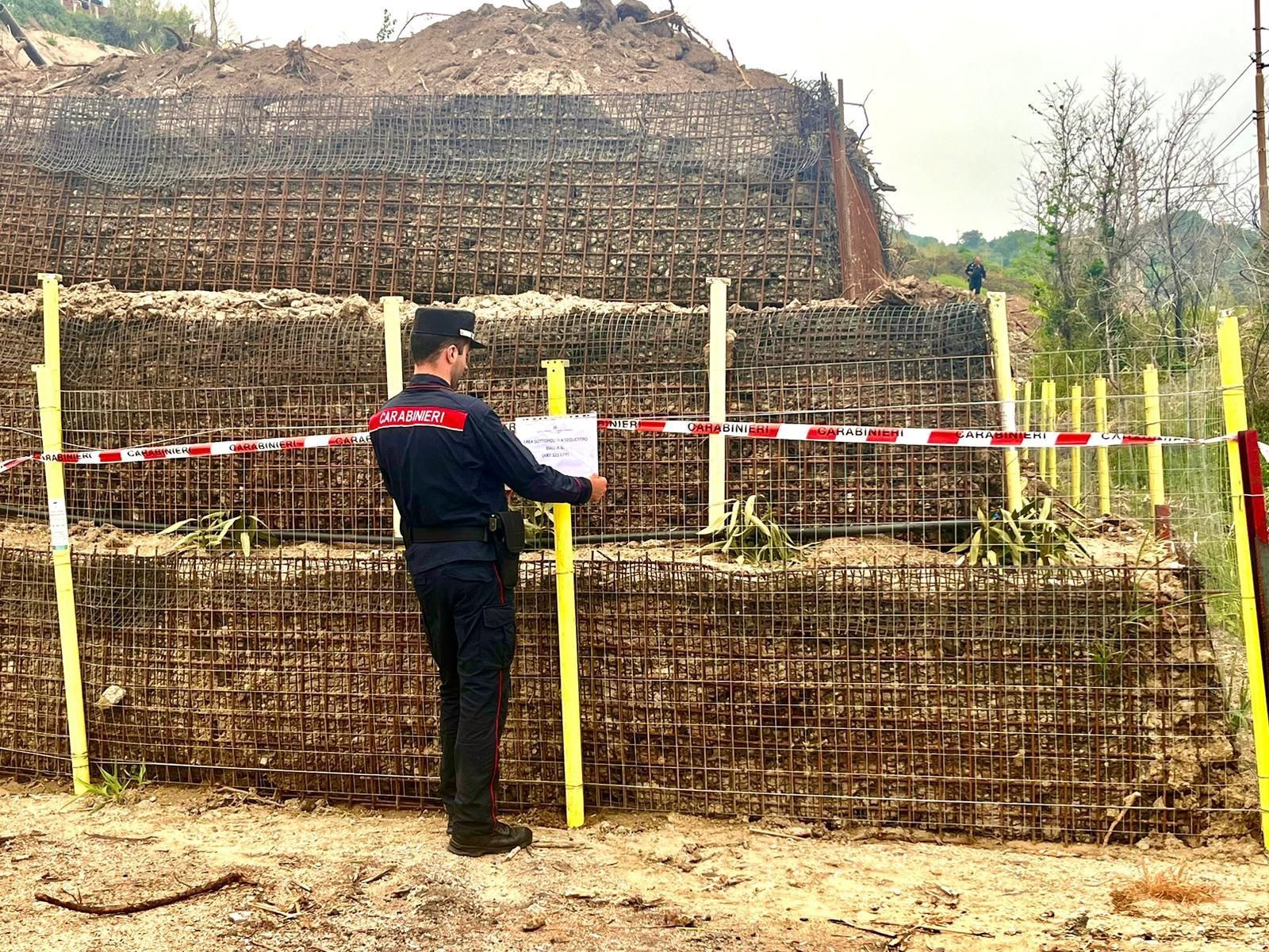 Terrazzamenti in area sottoposta a vincolo paesaggistico, la scoperta dei carabinieri grazie ai droni – FOTO