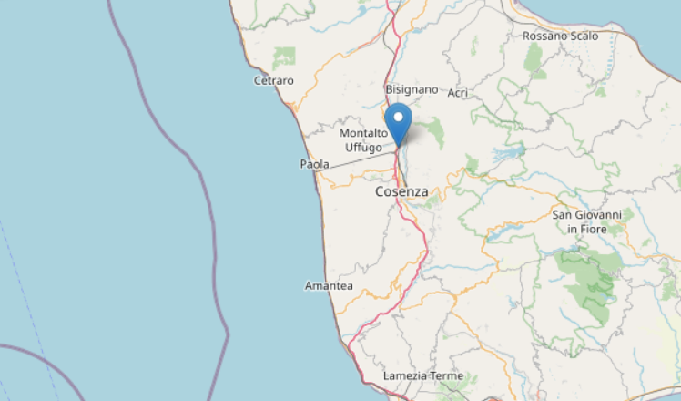 Terremoto in Calabria, piccola scossa in provincia di Cosenza