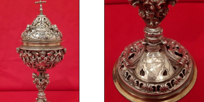 Restituita alla Diocesi di Mileto-Nicotera-Tropea una preziosa pisside in argento trafugata nel 1979