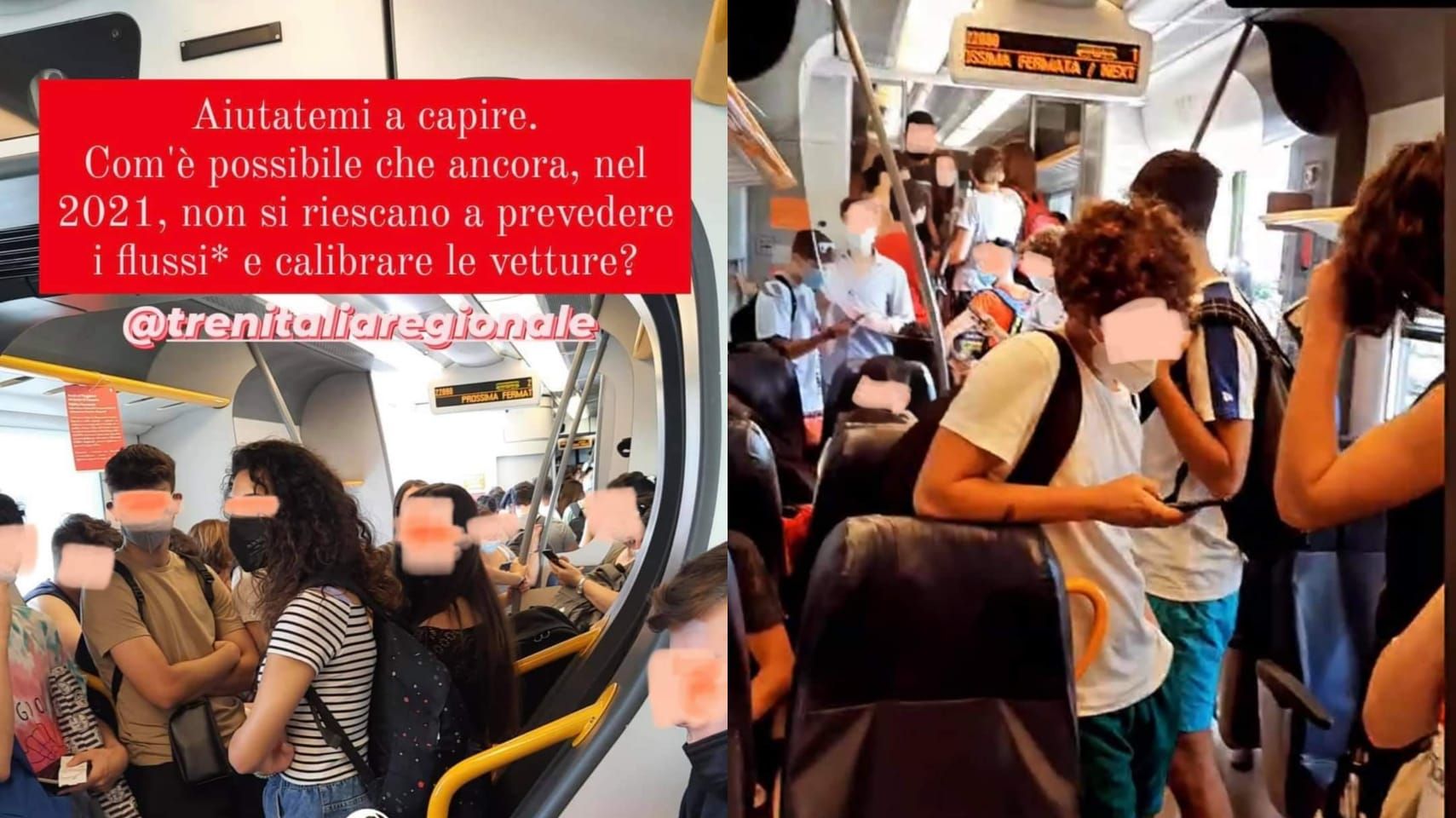 Covid e assembramenti, disagi sul treno Cosenza-Reggio