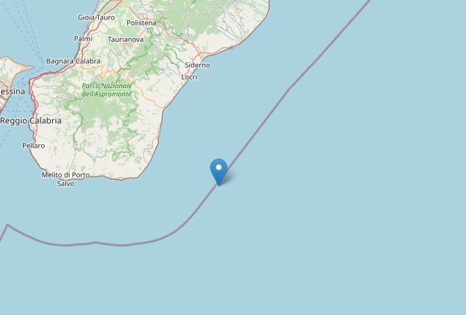 Paura nel Reggino, scossa al largo delle coste