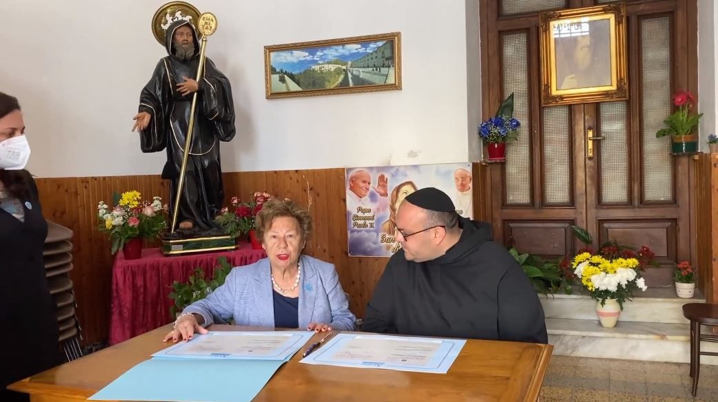 Visita del presidente dell’Unicef al Santuario di San Francesco