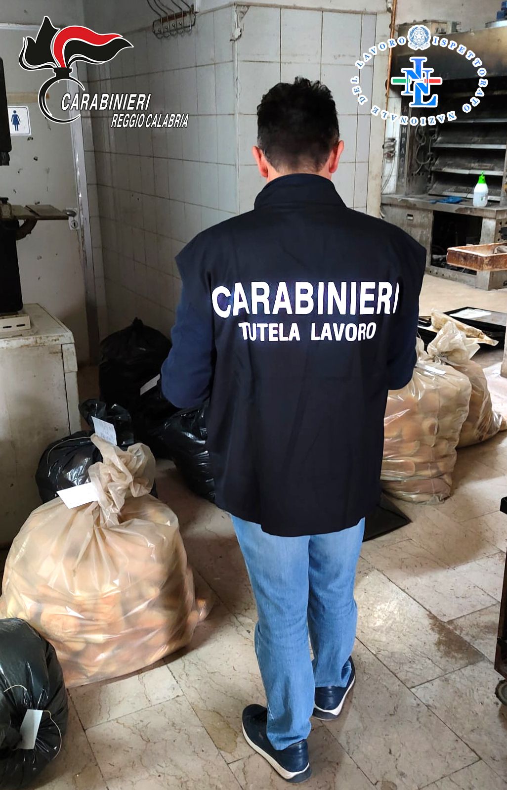 Lavoro irregolare e violazioni sanitarie, nel Reggino chiuso un panificio