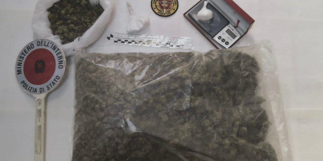 Crotone, marijuana e cocaina in casa: in manette un 44enne