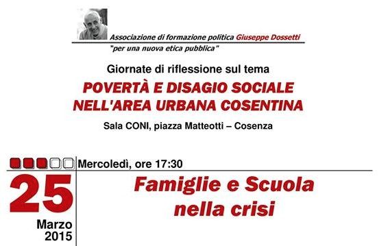Cosenza, il ruolo della famiglia nella crisi