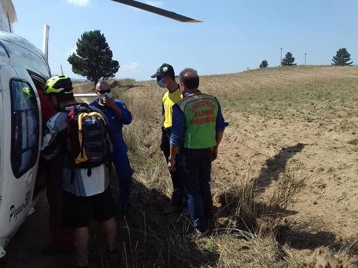 Biker ferito nel Parco Nazionale della Sila