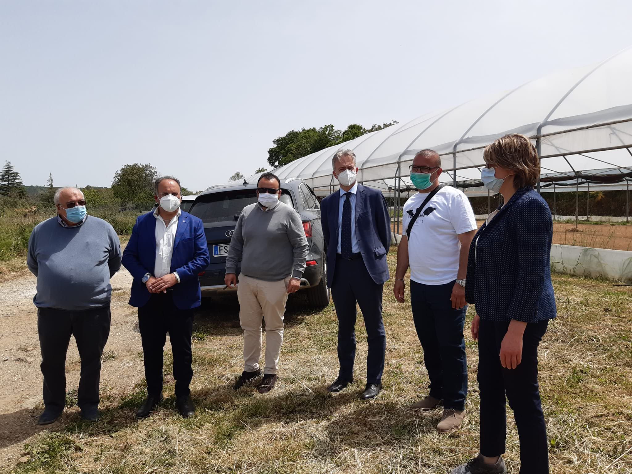 Incendio stabilimento "L’artigiano della ‘nduja", il sopralluogo dell'assessore Gallo