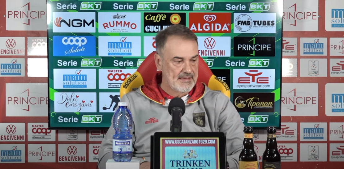 Vivarini: «L’obiettivo del Catanzaro? Cercare di fare l’impossibile per sognare»