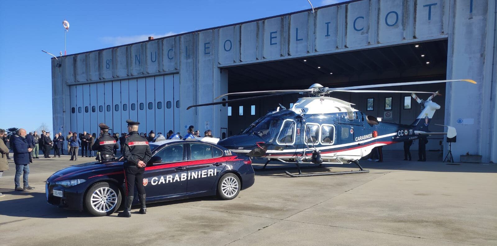 Carabinieri, presentato a Vibo il nuovo elicottero di ultima generazione – VIDEO E FOTO