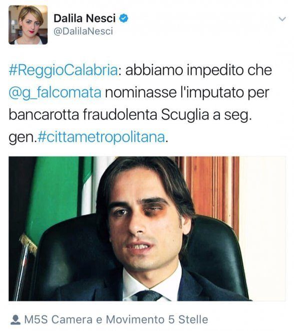 Nesci all'attacco di Falcomatà. Ma la foto fake fa scandalo
