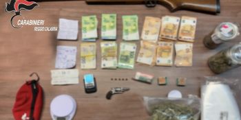 Siderno, scatta l’arresto: in casa un revolver, 250 grammi di marijuana e otto tartarughe – VIDEO