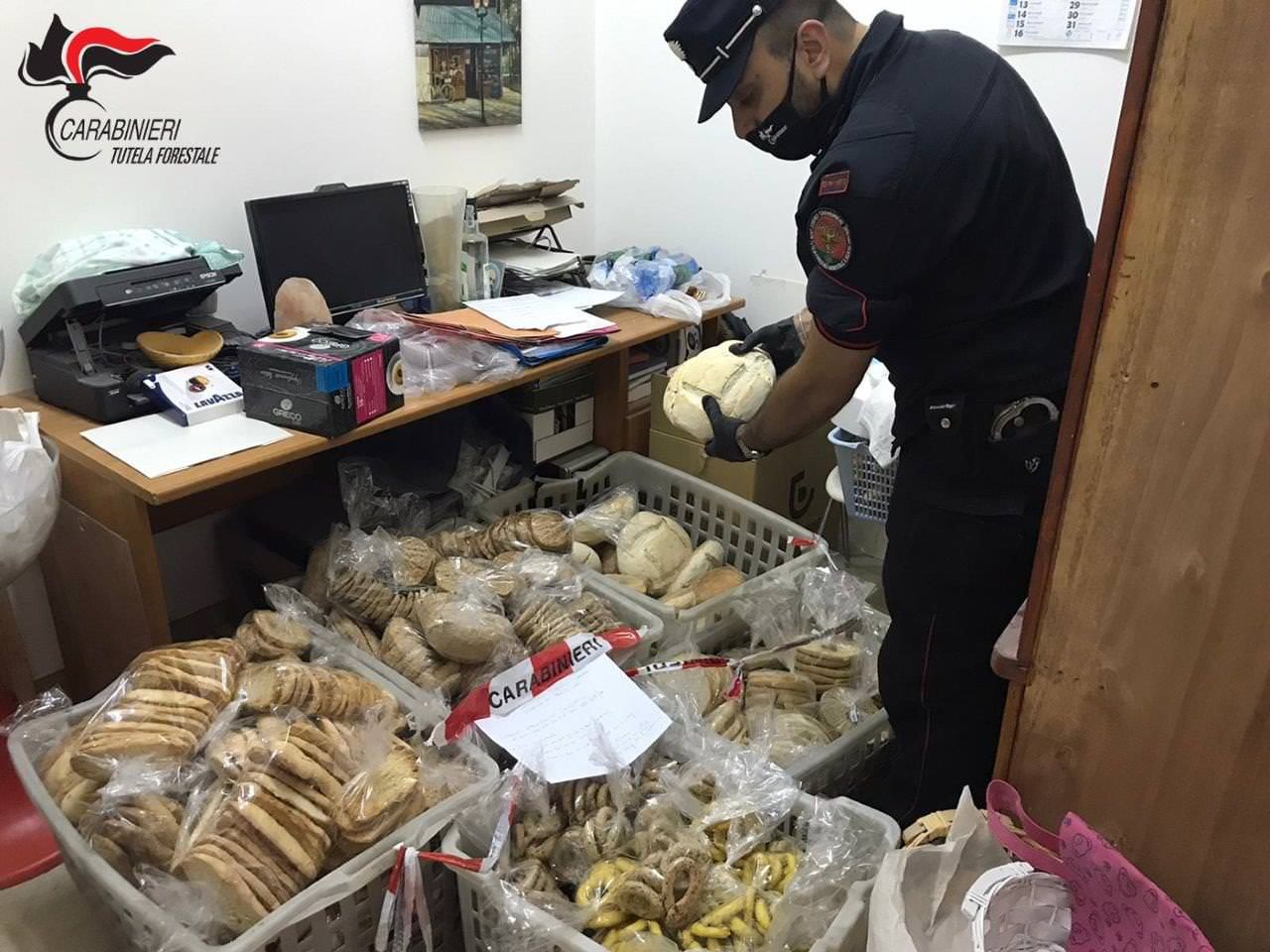 Produceva e vedeva prodotti nel Cosentino, sequestrati oltre 2 quintali di alimenti di panificio