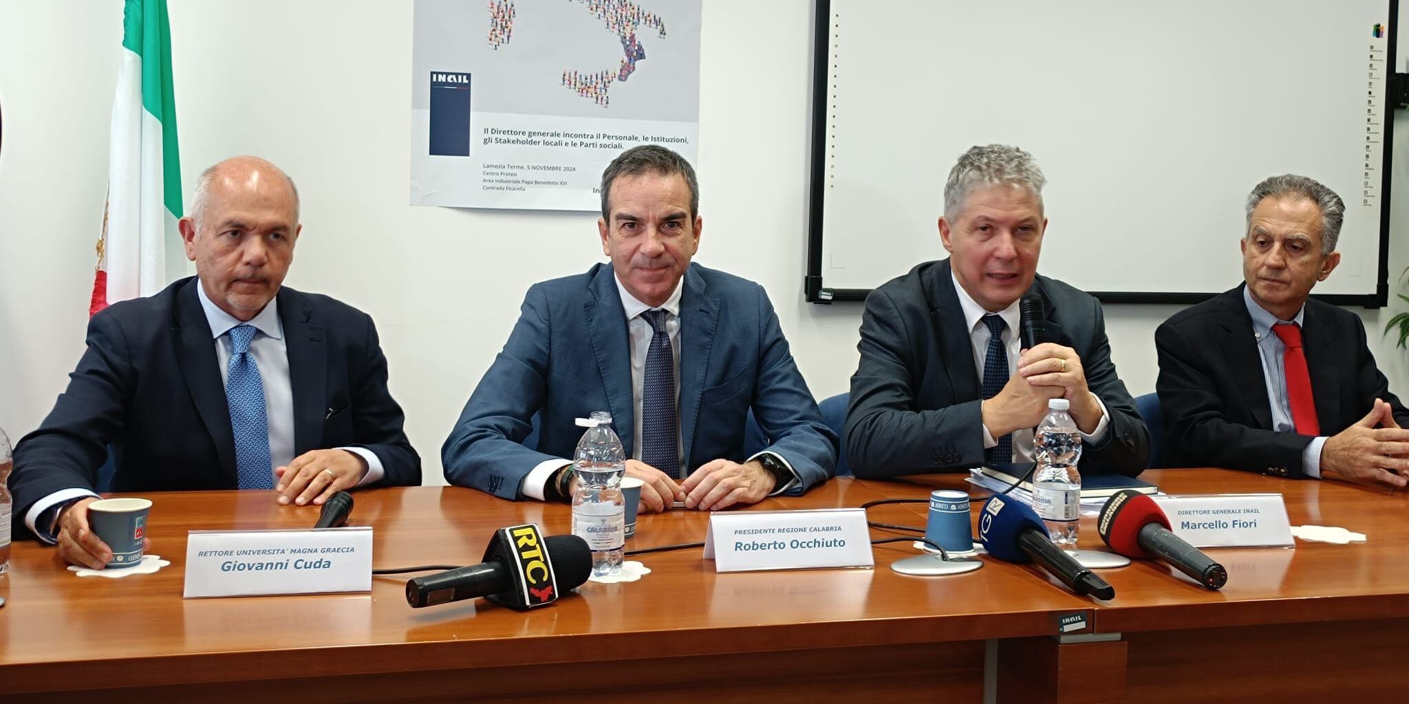 «Rilanceremo il Centro Inail di Lamezia. Stanziati 800 milioni per l’edilizia sanitaria in Calabria»