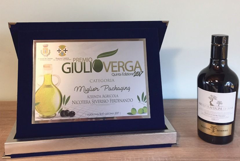 Packaging, premiato l’olio Nicotera Severisio